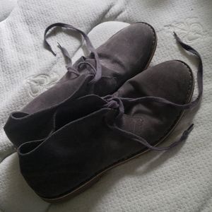 Grey Real Swede dress boots